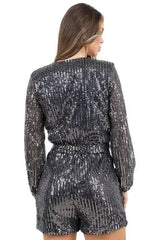 WOMEN FASHION SEQUIN ROMPERS - Femstylo