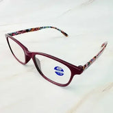Paisley In Color Blue Light Reading Glasses - Femstylo
