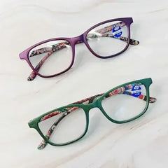 Paisley In Color Blue Light Reading Glasses - Femstylo