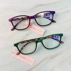 Paisley In Color Blue Light Reading Glasses - Femstylo