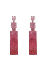Rhinestone Drop Earrings - Femstylo