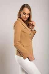 Blazer s klasičnim ovratnikom Caorla, kamelja - Femstylo