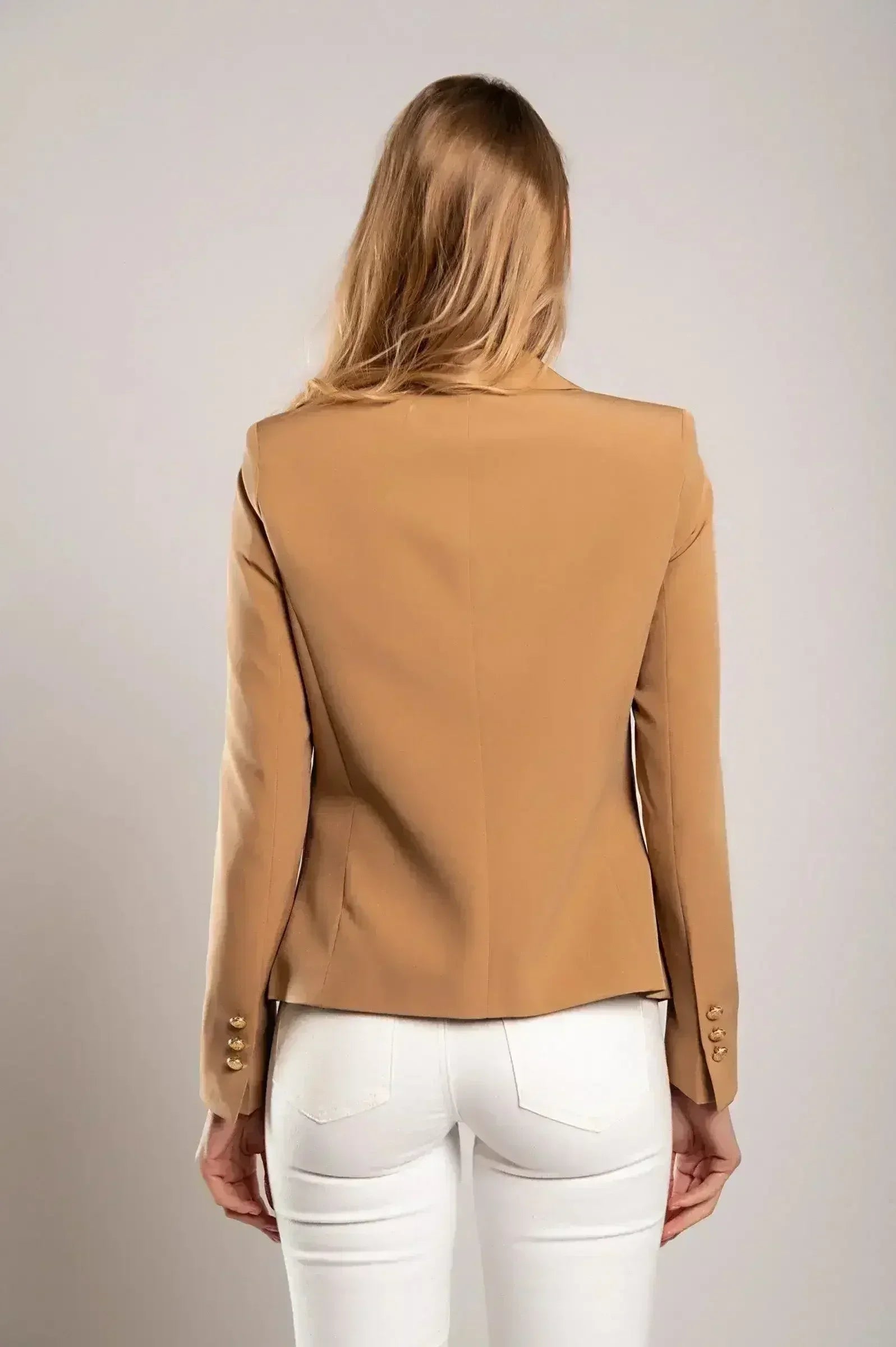 Blazer s klasičnim ovratnikom Caorla, kamelja - Femstylo
