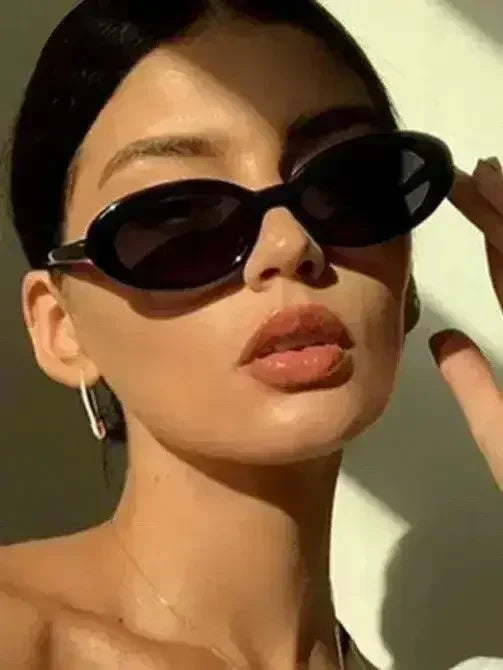 Retro Oval Cat-Eye Sunglasses - Femstylo