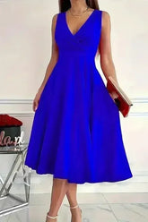Sleeveless Midi Dress - Femstylo