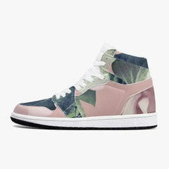 Jacki Easlick Floral Garden High-Top Leather Sneakers - Femstylo