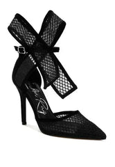 Regenta Big Bow Detail Stiletto Sandals - Femstylo