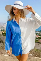 BiBi Oversized Color Block Shirt - Femstylo