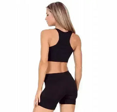 Seamless Sports Racer Back Crop Top – Comfortable & Stylish Activewear for Women - Femstylo