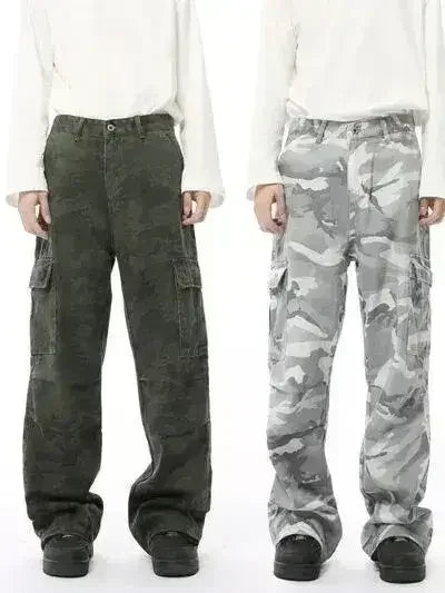 Camouflage Cargo Jeans with Pockets - Femstylo