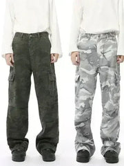 Camouflage Cargo Jeans with Pockets - Femstylo