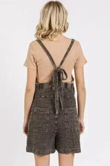 Mittoshop Textured Knotted Overalls with Wide Strap Design - Femstylo
