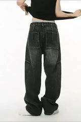 Panelled Straight Leg Jeans - Femstylo