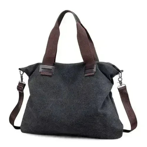Casual Canvas Large Shoulder Bag For Young Women - Femstylo
