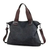 Casual Canvas Large Shoulder Bag For Young Women - Femstylo