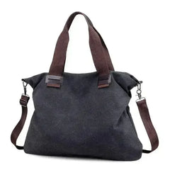 Casual Canvas Large Shoulder Bag For Young Women - Femstylo