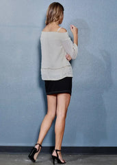 Women's Smocked Off Shoulder Lace Top - Femstylo