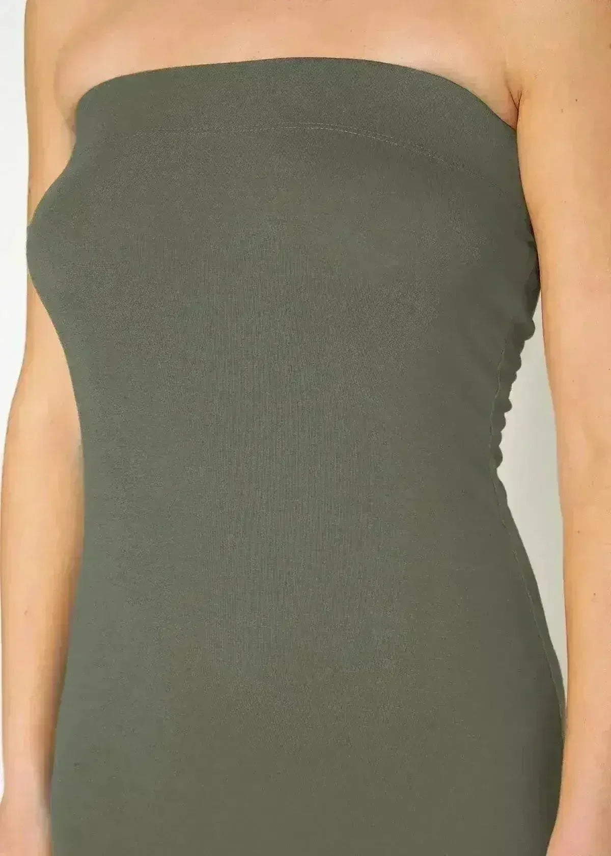 Women's Tube Top Bodycon Midi Dress - Femstylo