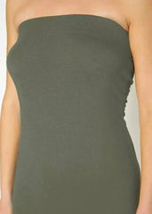 Women's Tube Top Bodycon Midi Dress - Femstylo