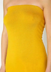 Women's Tube Top Bodycon Midi Dress - Femstylo