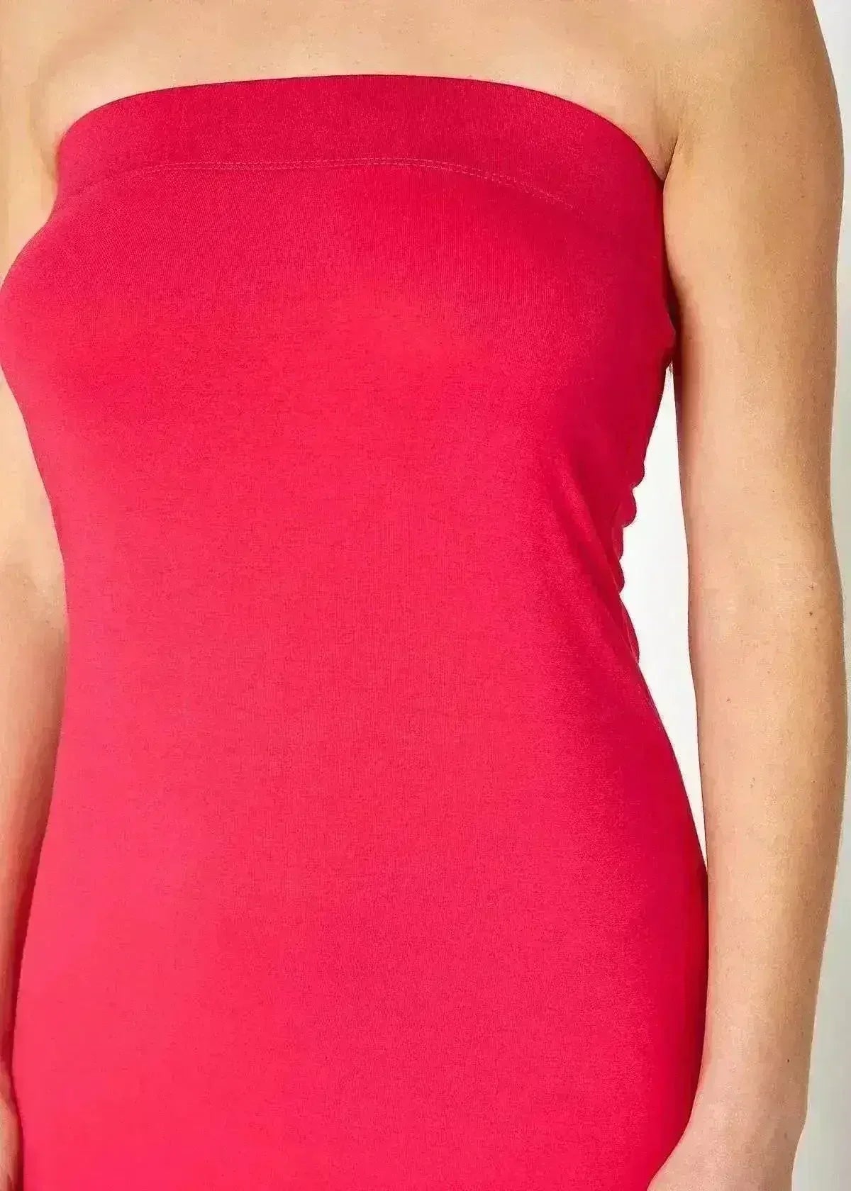 Women's Tube Top Bodycon Midi Dress - Femstylo