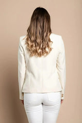 Beige Classic Blazer - Italian Made | Code 4704BLAZER - Femstylo