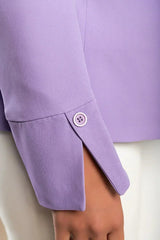 Blazer s klasičnim ovratnikom, lila - Femstylo