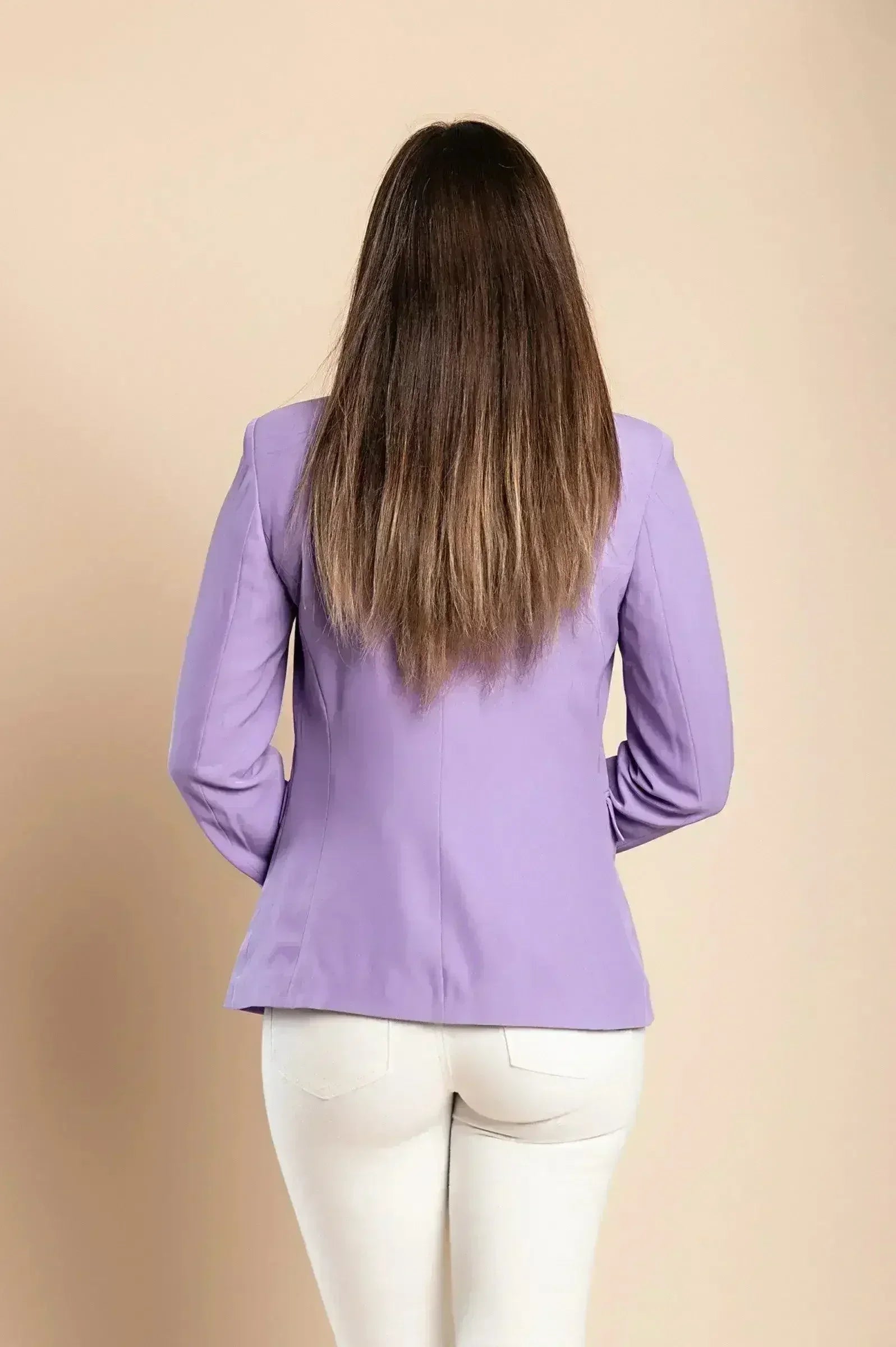 Blazer s klasičnim ovratnikom, lila - Femstylo