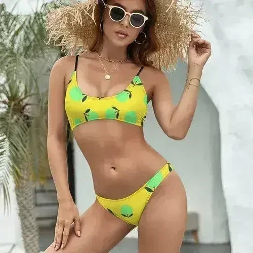 Women's Green Ball Bikini Set - Femstylo
