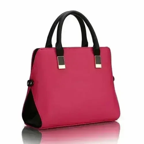 High Quality PU Leather Solid Color Handbag For Ladies - Femstylo