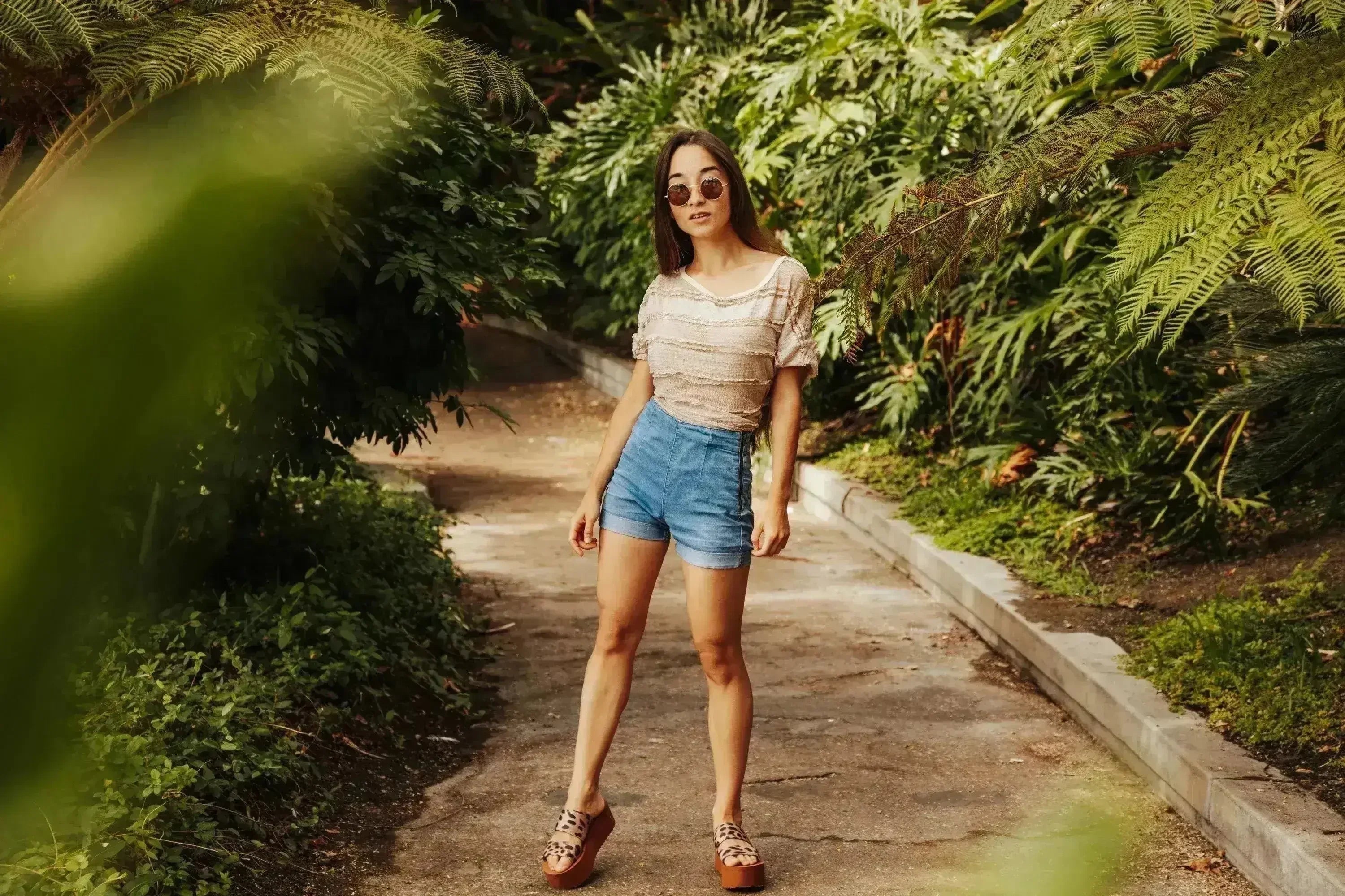 Women's Platform Sandal 2 Band Leopard - Femstylo