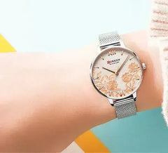 FUCHSIA Curren Watch – 32mm Romantic Timepiece | Japan Movement - Femstylo