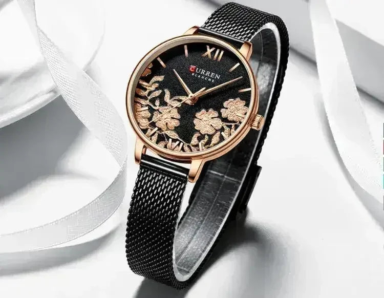 FUCHSIA Curren Watch - 32mm Romantic Timepiece with Japan Movement - Femstylo