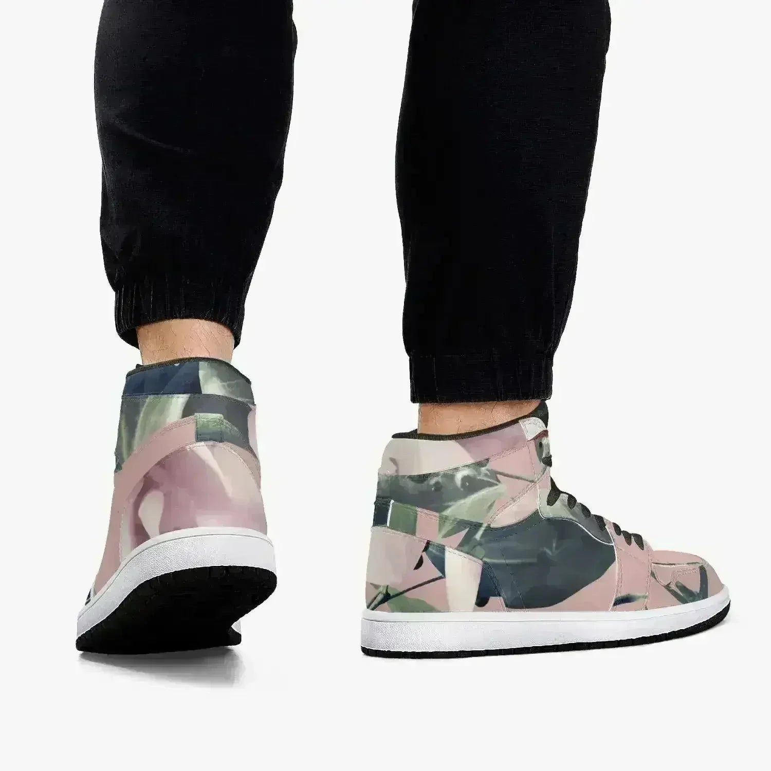 Jacki Easlick Floral Garden High-Top Leather Sneakers - Femstylo