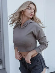 Noelle Cropped Hoodie - Femstylo