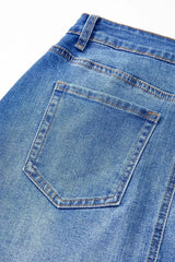 Ashleigh Blue Wrapped Crossed Waist Denim Mini Skirt - Femstylo