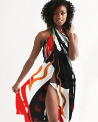 Sheer Sarong Swimsuit Cover Up Wrap / Circular Multicolor - Femstylo
