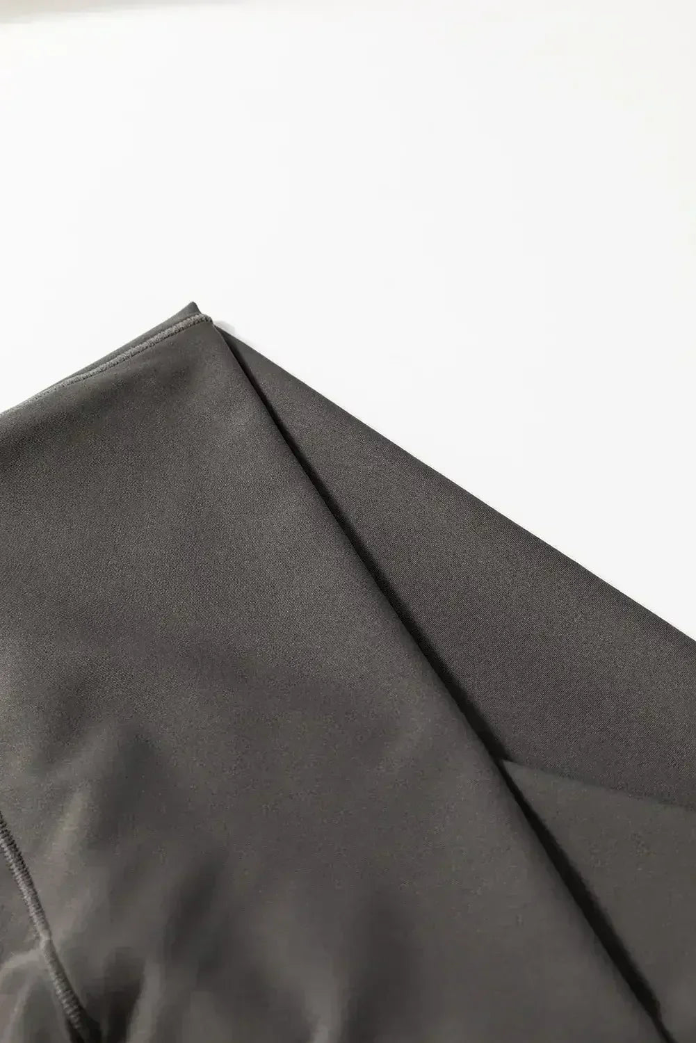 Dark Grey V Shape High Waist Flared Leggings - Femstylo