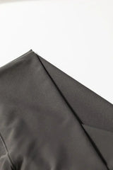 Dark Grey V Shape High Waist Flared Leggings - Femstylo