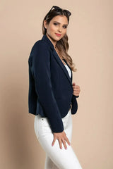 Dark Blue Softina Blazer - Italian Tailored Fit | Femstylo - Femstylo