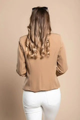 Camel Softina Blazer - Italian Tailored Fit | Femstylo - Femstylo
