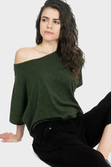 Lumi Organic Crop Top - Bamboo-Cotton Bateau Neck | Femstylo - Femstylo