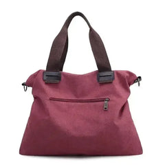 Casual Canvas Large Shoulder Bag For Young Women - Femstylo