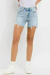 Vervet by Flying Monkey High Rise Denim Shorts - Femstylo