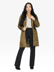 Quilted Down Jacket - Lightweight Hooded Coat | Femstylo - Femstylo