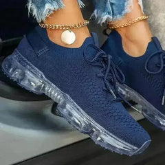 2021 Purple Sneakers Women Casual Shoes Mesh Air-Cushion Flat - Femstylo