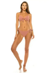 Underwire Padded Bikini Set - Silver Jewelry Straps | Femstylo - Femstylo