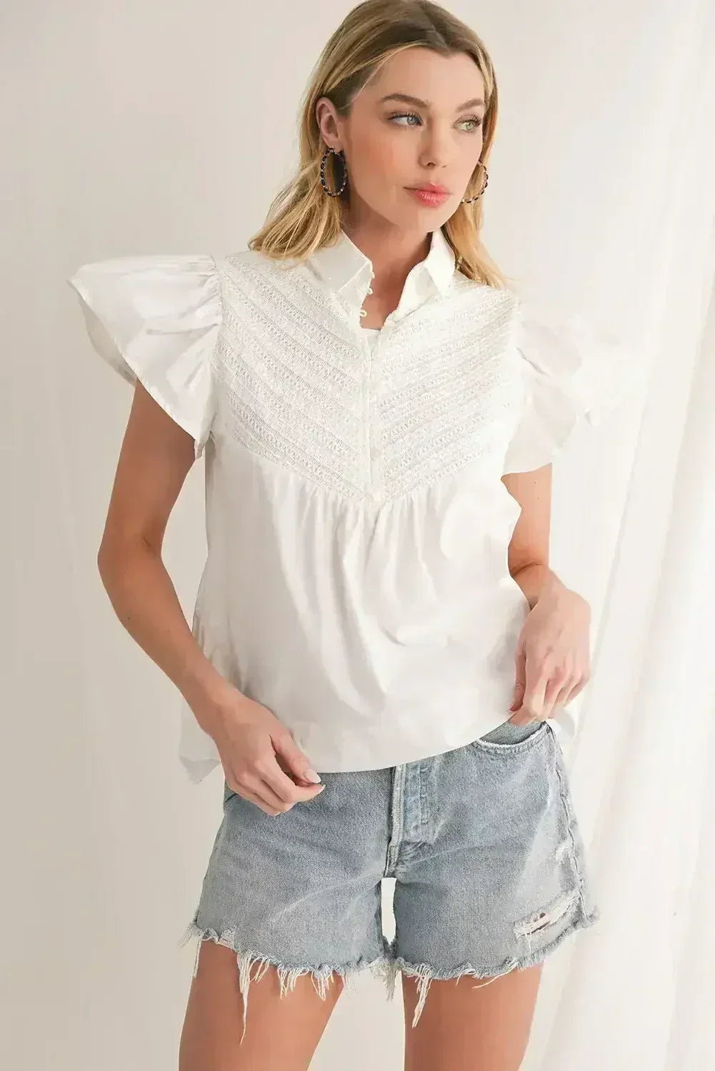 Bonbon Turquoise Big Circle C Shaped Earrings - Femstylo