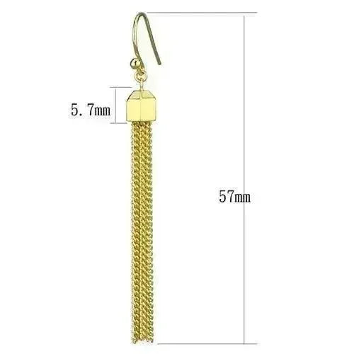 Gold Brass Crystal Earrings – Elegant & Lightweight – Femstylo - Femstylo