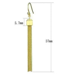 Gold Brass Crystal Earrings – Elegant & Lightweight – Femstylo - Femstylo